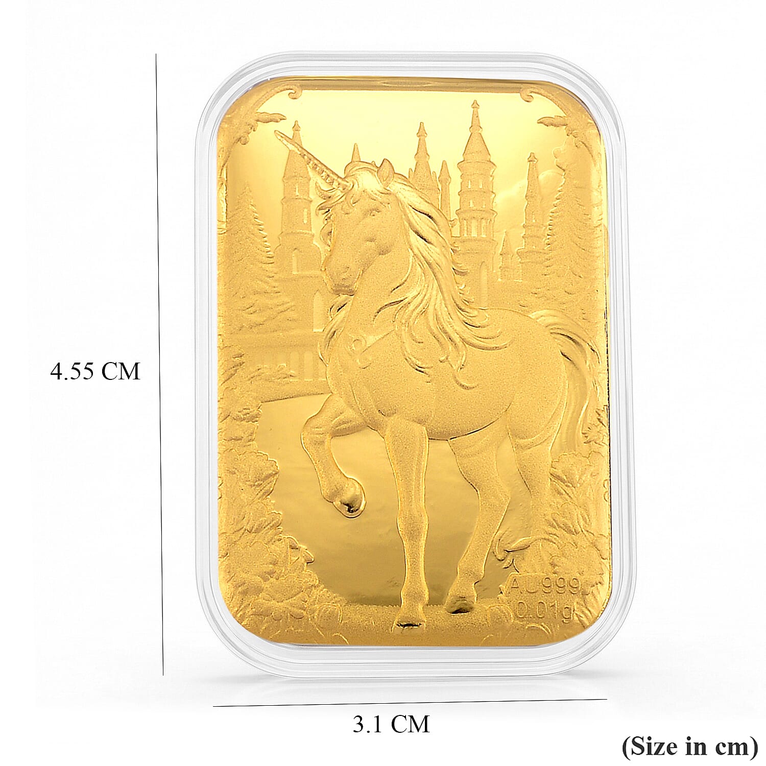 24K Yellow Gold Unicorn Collectible