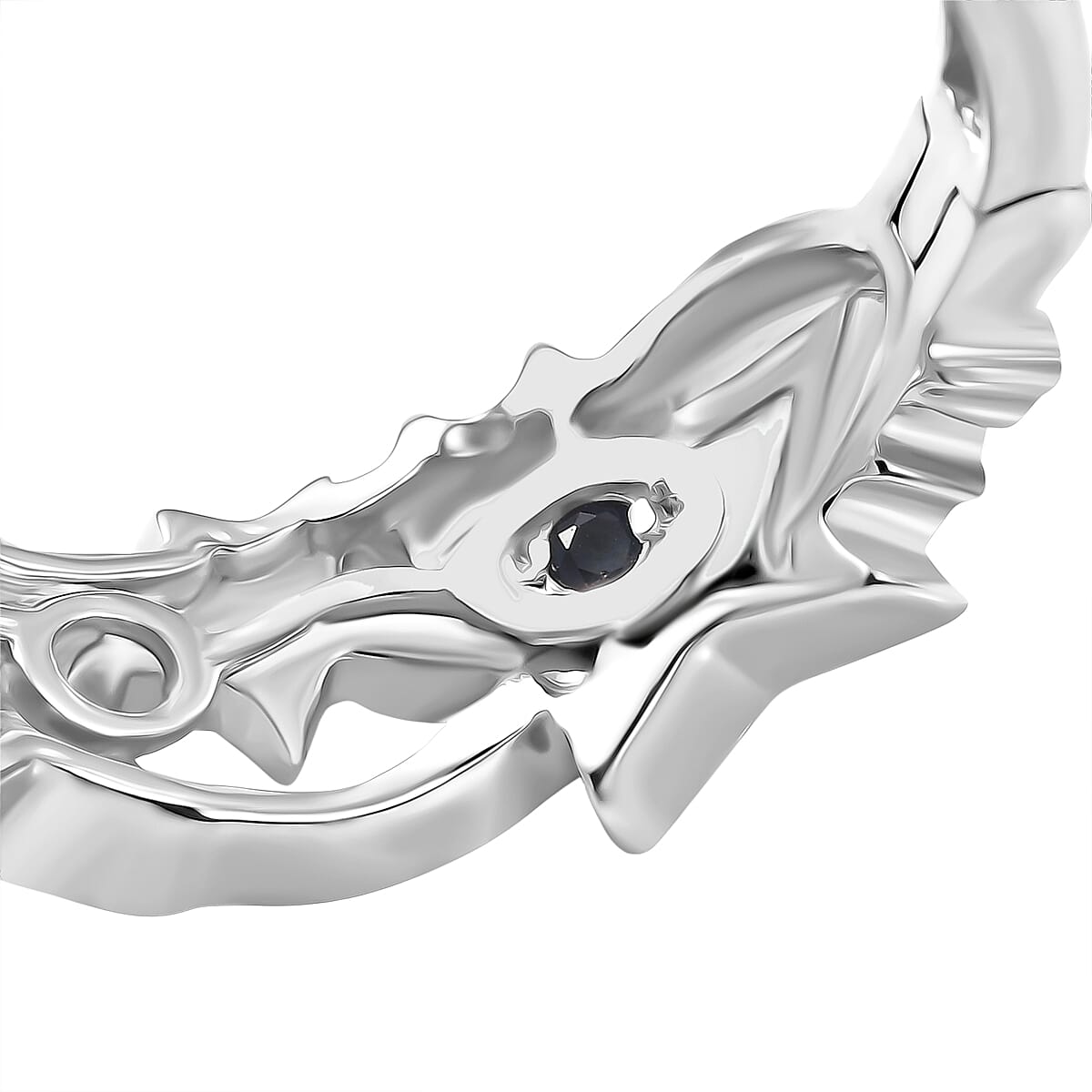 GP Celestial Dream Collection - Tanzanite & Blue Sapphire Earring in 18K Yellow Gold Plated & Rhodium Overlay Sterling Silver, Silver Wt. 8.34 Gms.