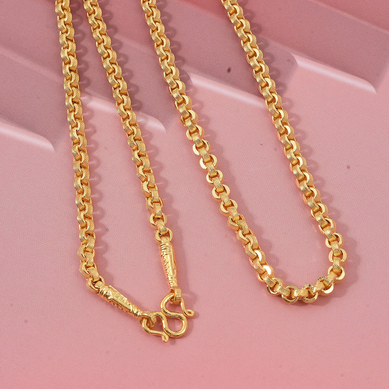 Bangkok Close Out-  23K Yellow Gold ( 95.8% Purity)  Designer Necklace (Size 18) 3.90 gram