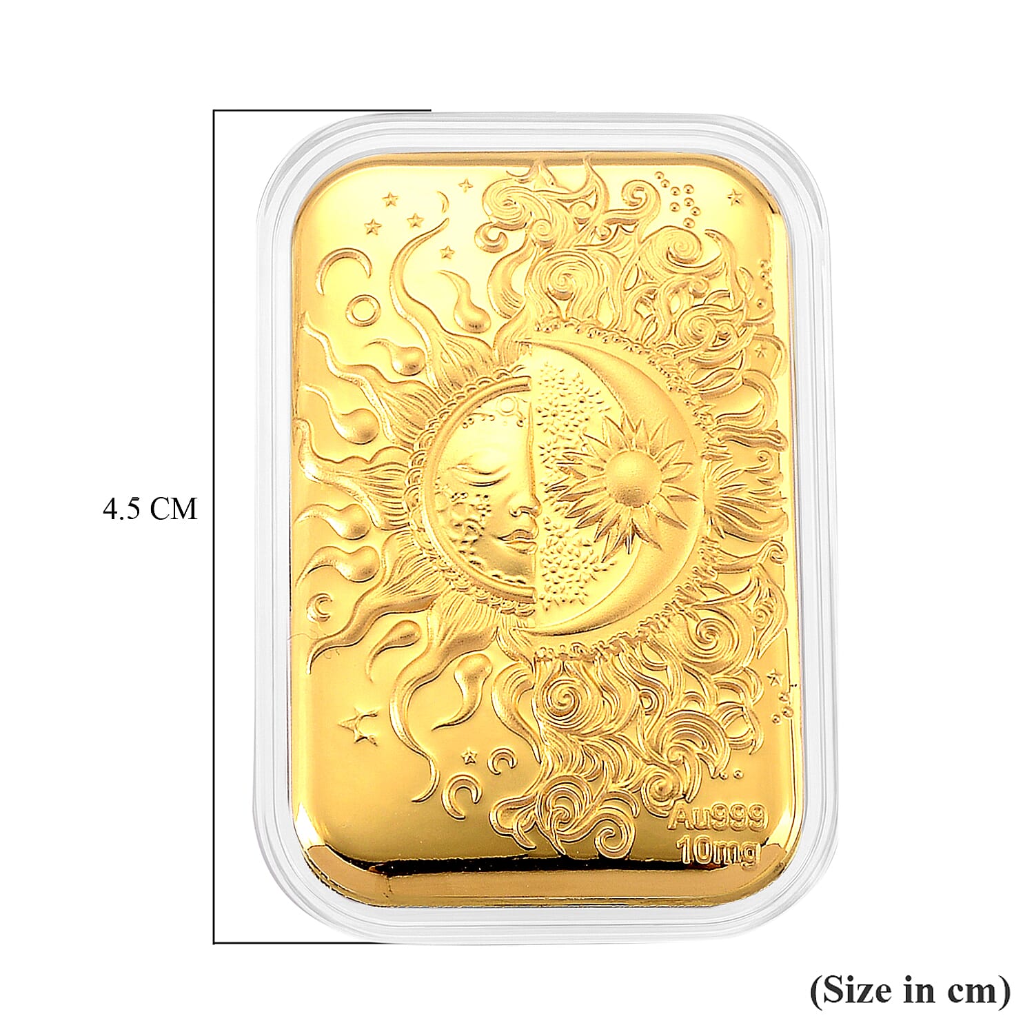 24K Yellow Gold Embossed Sun and Moon Foil (26x40.10 MM)