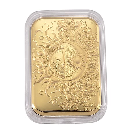 24K Yellow Gold Embossed Sun and Moon Foil (26x40.10 MM)