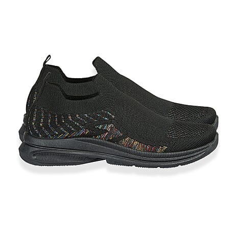 Emma Appletini Fly Knit Casual Trainer (Size 5) - Black