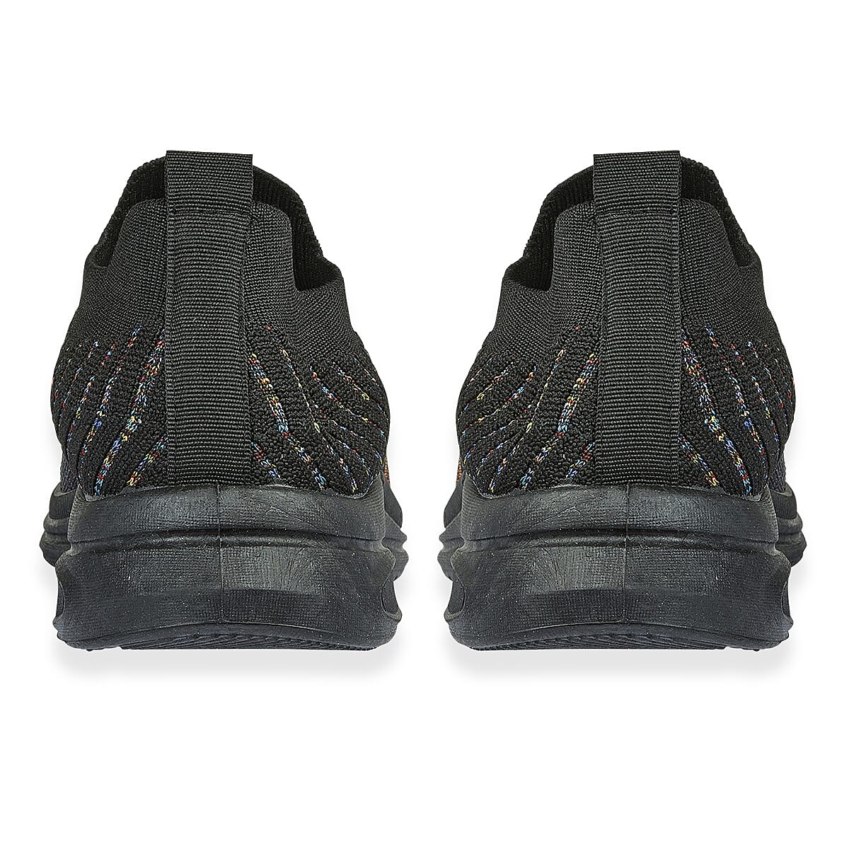 Emma Appletini Fly Knit Casual Trainer (Size 8) - Black