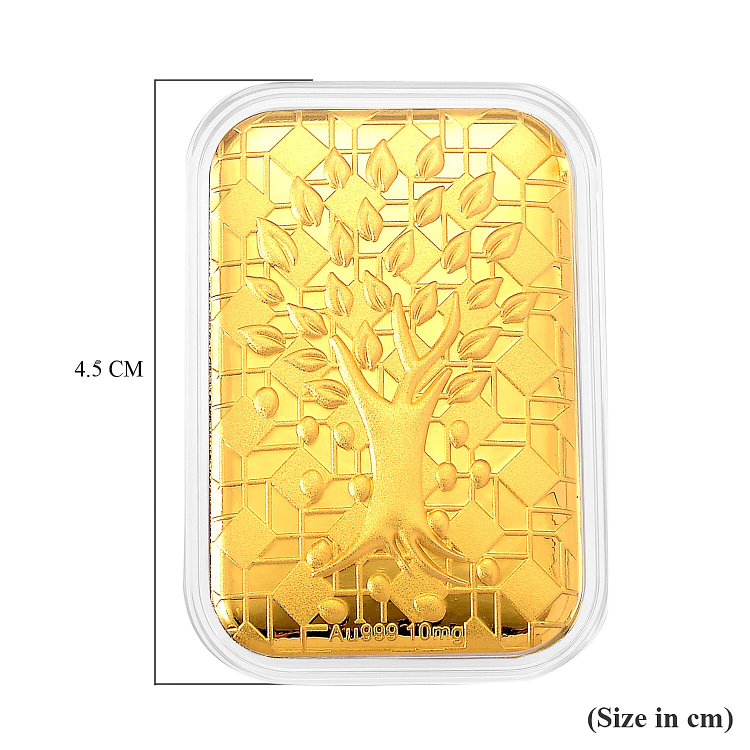 24K Yellow Gold Embossed Life of Tree Foil