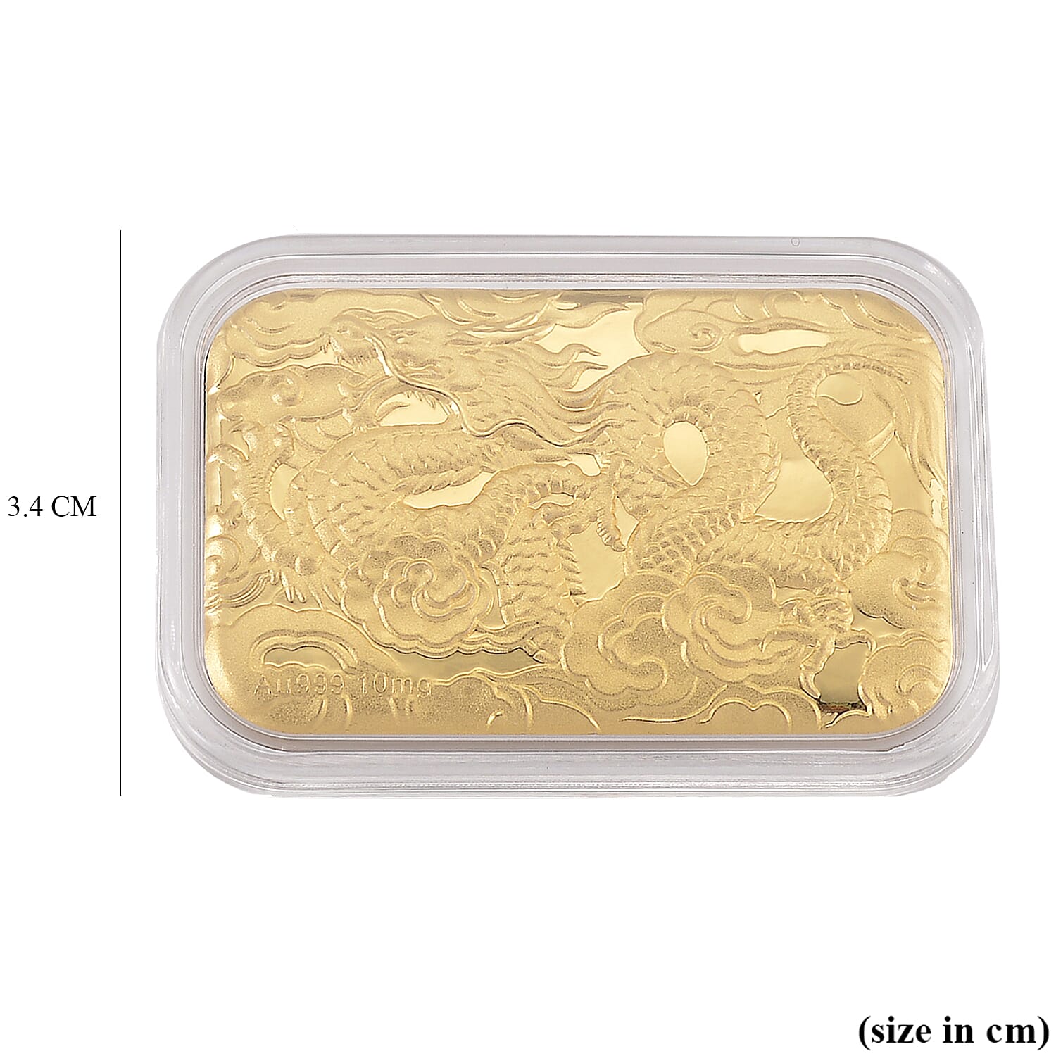 24K Yellow Gold Embossed Dragon Foil