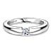 LUXURIANT Lab Grown Diamond (SI/GH) Solitaire Ring in Sterling Silver