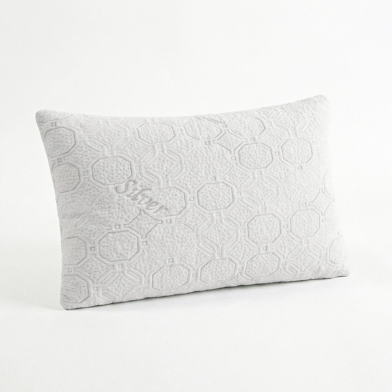 LIVMORE Silver-Infused Jacquard Waterproof Pillow Protector (50 x 75cm) - White