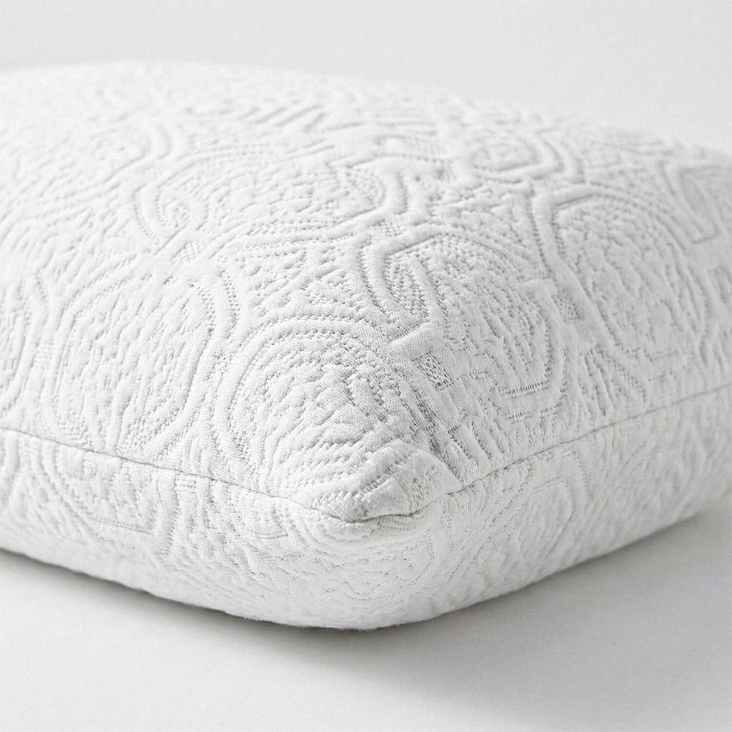 LIVMORE Silver-Infused Jacquard Waterproof Pillow Protector (50 x 75cm) - White
