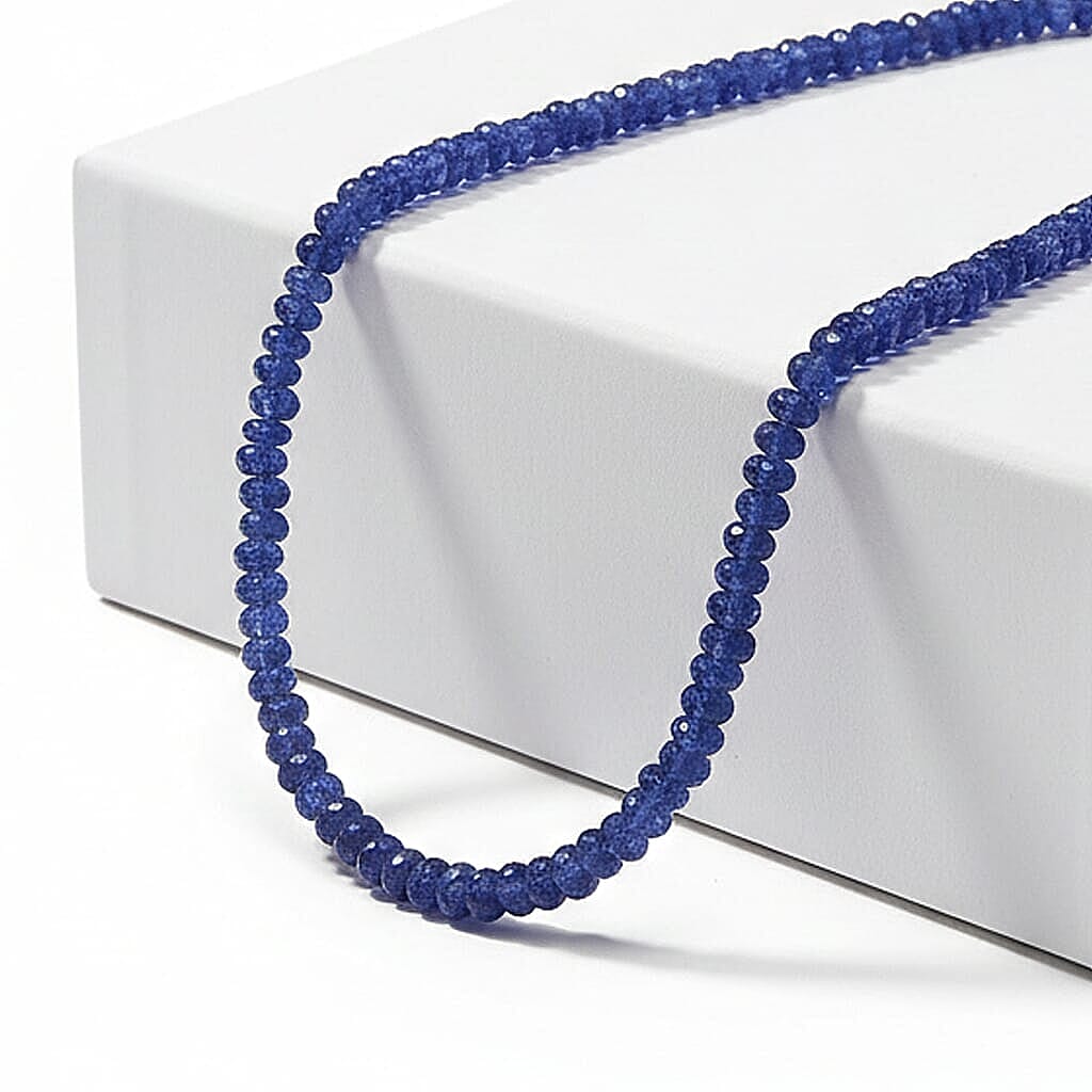 Luxoro 14K Yellow Gold AAA Tanzanite Necklace (Size - 18), Gold Wt.0.82 Gms  125.000  Ct.