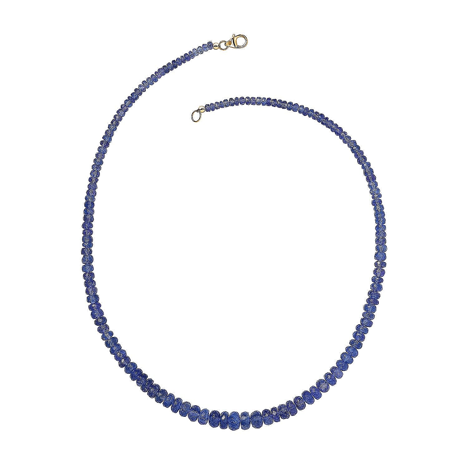 Luxoro 14K Yellow Gold AAA Tanzanite Necklace (Size - 18), Gold Wt.0.82 Gms  125.000  Ct.
