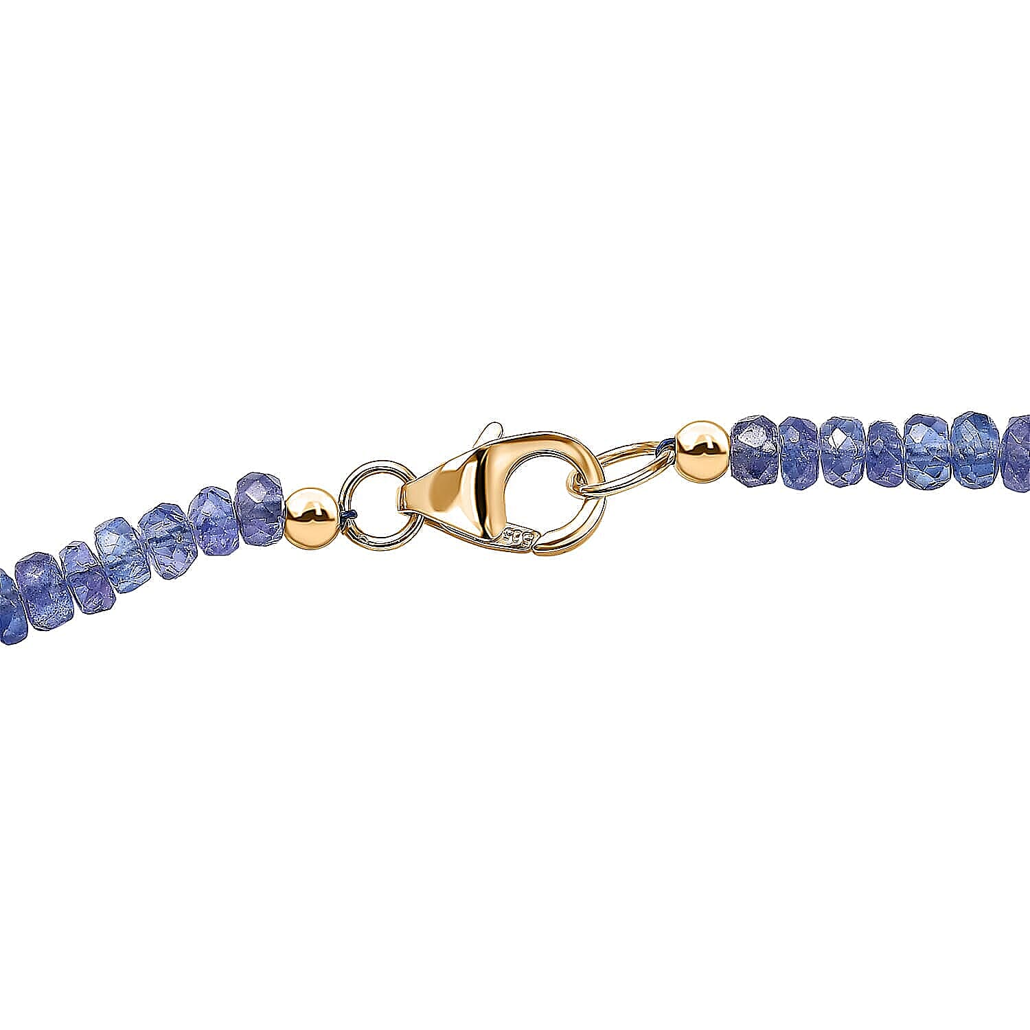 Luxoro 14K Yellow Gold AAA Tanzanite Necklace (Size - 18), Gold Wt.0.82 Gms  125.000  Ct.
