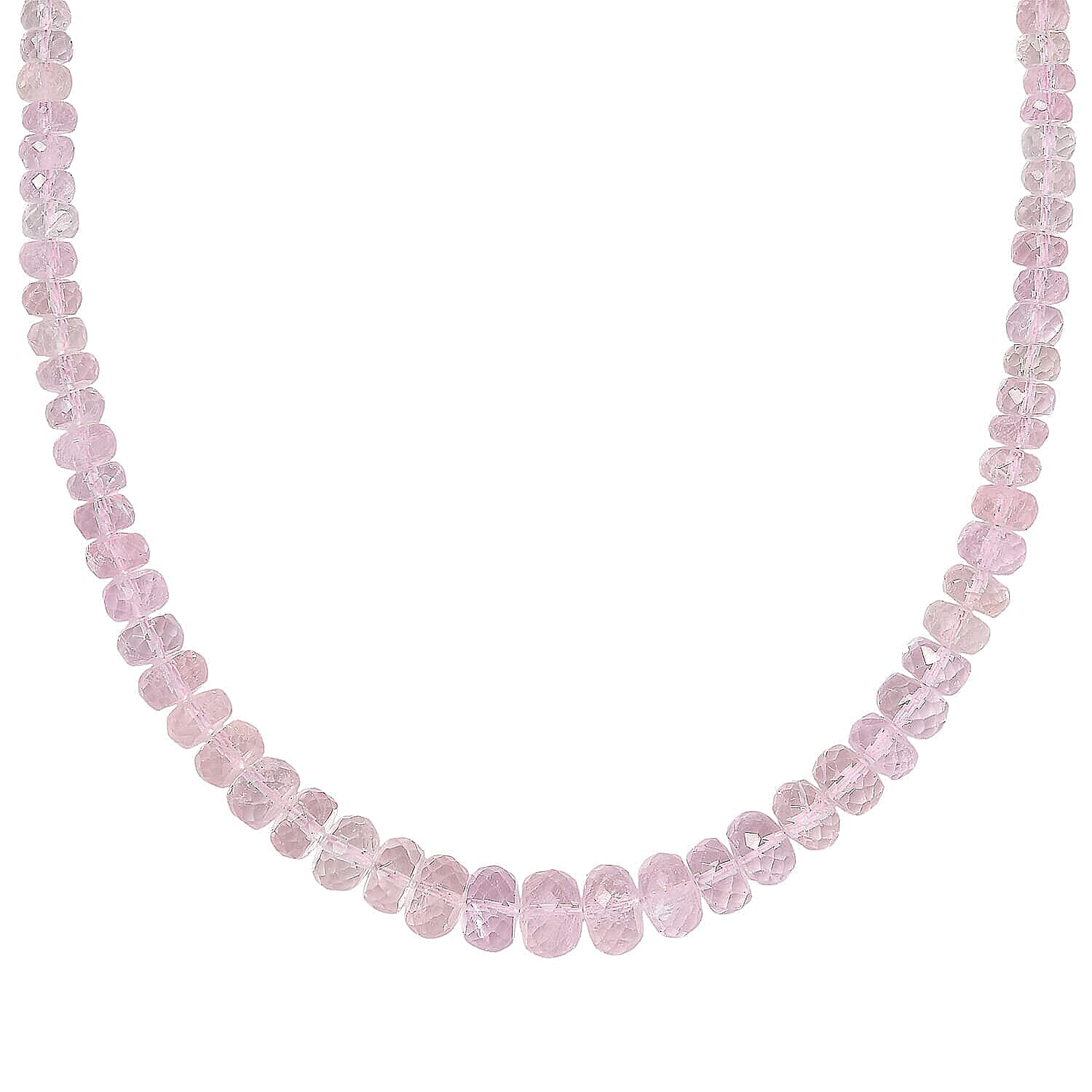 Luxoro 14K Rose Gold AAA Morganite Necklace (Size - 18), Gold Wt.0.82 Gms  110.000  Ct.