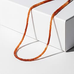 Luxoro 10K White Gold AAA Lagoon Tourmaline Necklace (Size - 20), Gold Wt.2.7 Gms  32.000  Ct.