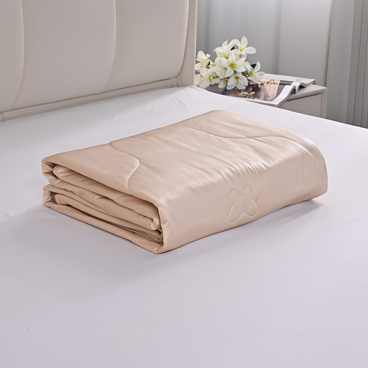 Livmore Cooling Silk Quilt (135 x 200 cm) - Cream