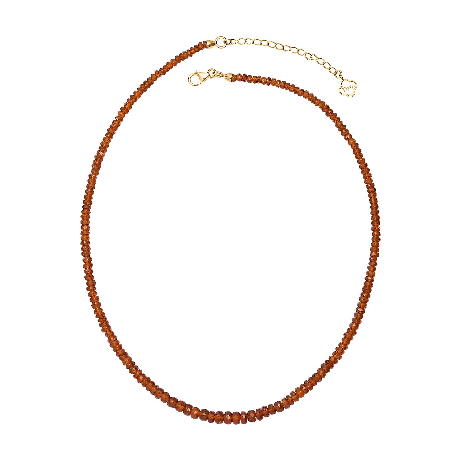 D'Joy Orange Kyanite Necklace (Size - 18) in 18K YG VermeilSterling Silver  95.000  Ct.