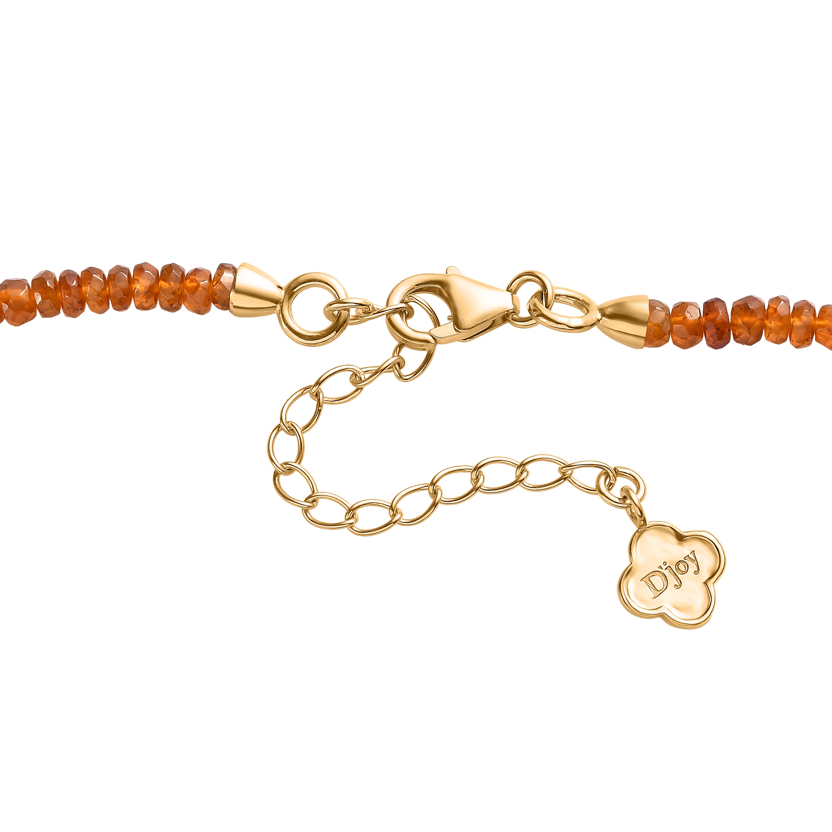 D'Joy Orange Kyanite Necklace (Size - 18) in 18K YG VermeilSterling Silver  95.000  Ct.
