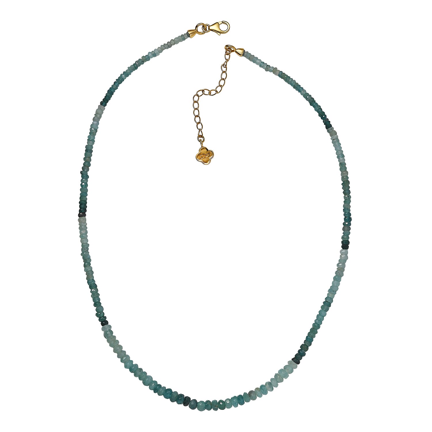 D'Joy Grandidierite Necklace (Size - 18) in 18K YG VermeilSterling Silver  58.000  Ct.