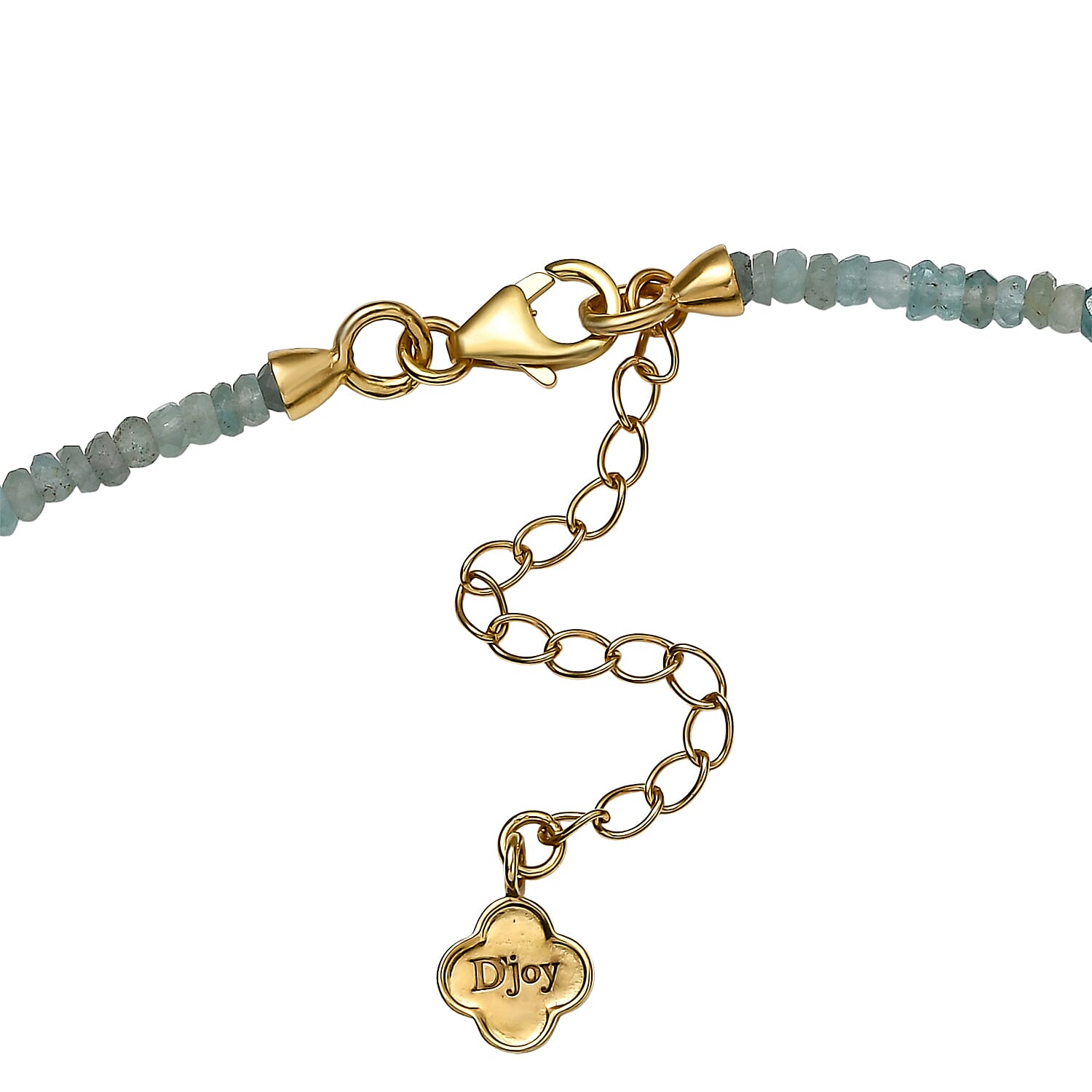 D'Joy Grandidierite Necklace (Size - 18) in 18K YG VermeilSterling Silver  58.000  Ct.
