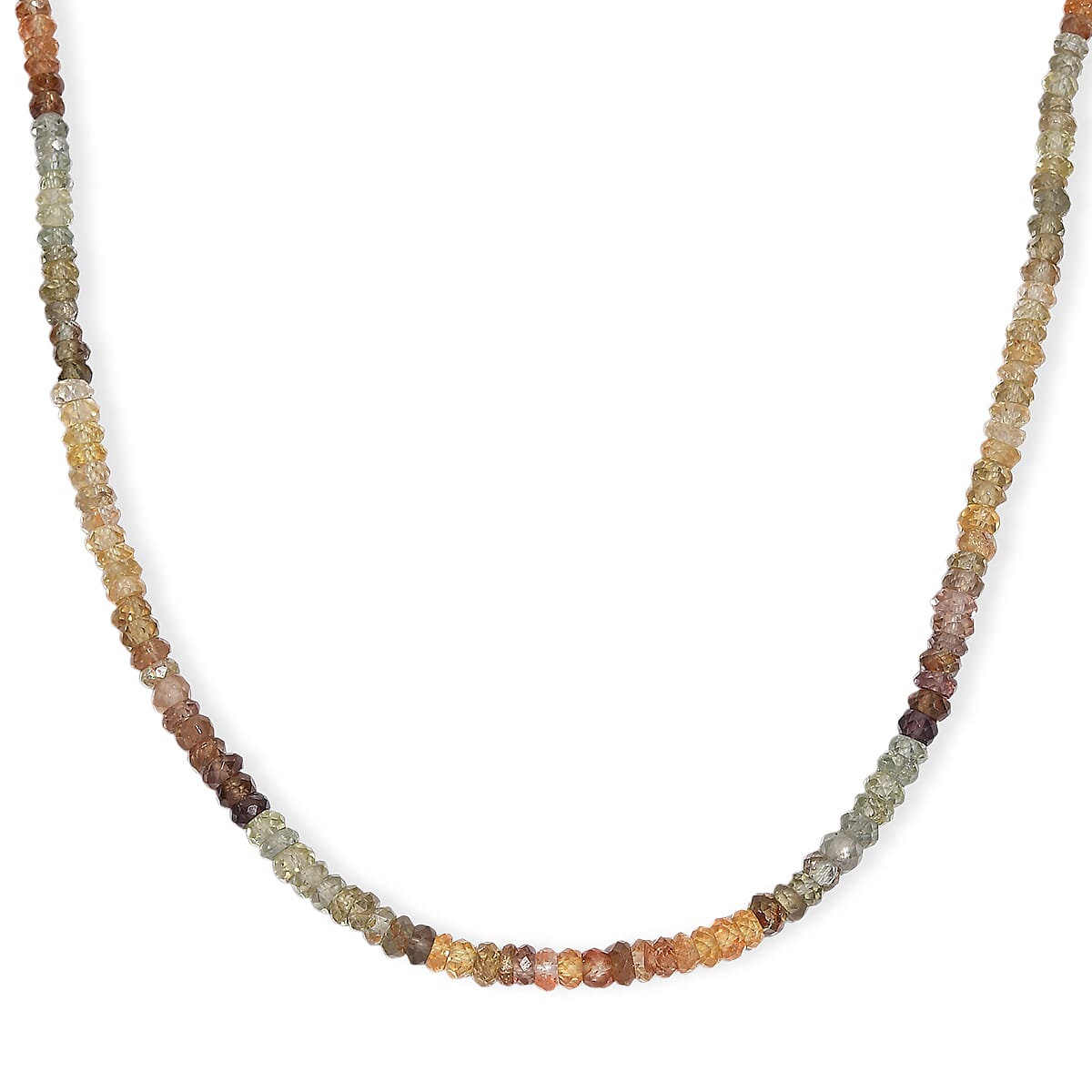 D'Joy Golden Zircon Necklace (Size - 18) in 18K YG VermeilSterling Silver  85.000  Ct.