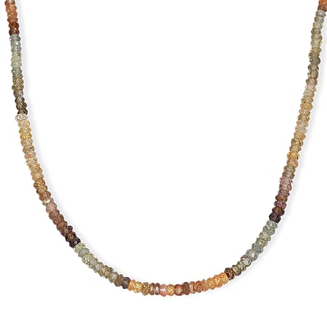 D'Joy Golden Zircon Necklace (Size - 18) in 18K YG VermeilSterling Silver  85.000  Ct.