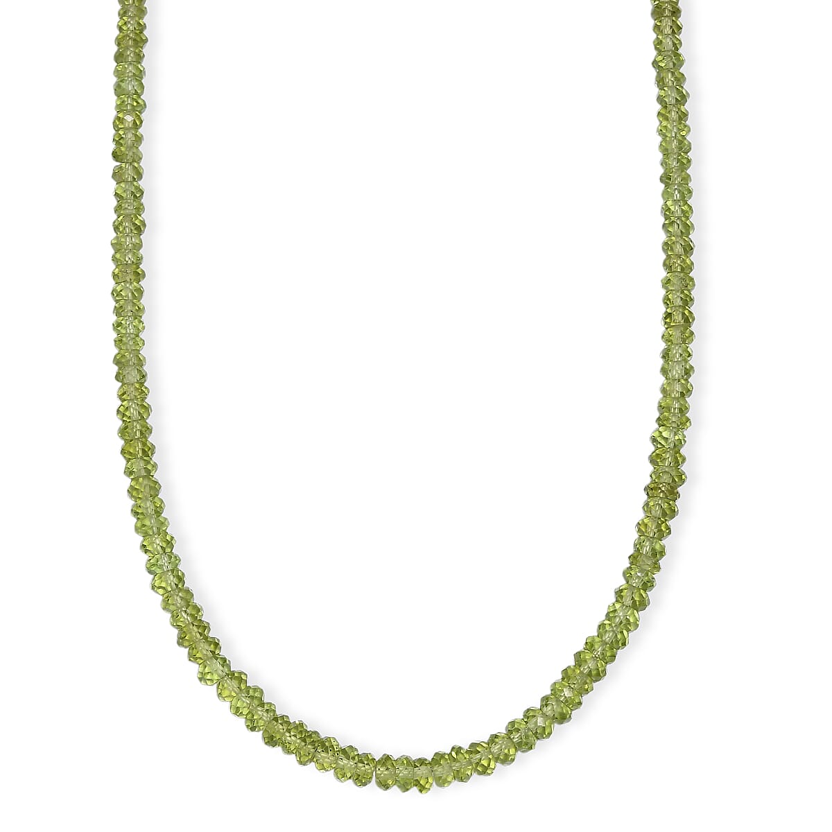 D'Joy Peridot Necklace (Size - 18) in 18K YG VermeilSterling Silver  75.000  Ct.