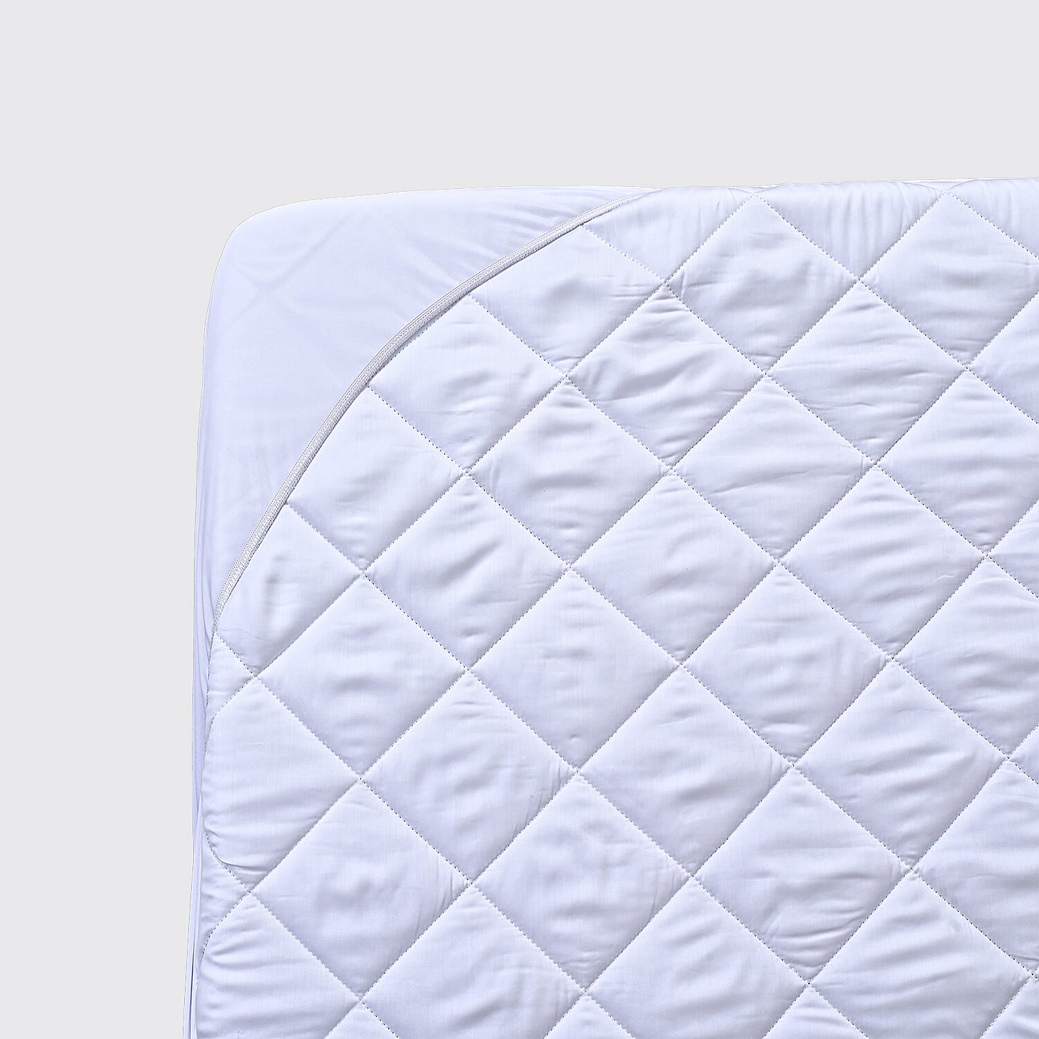 LIVMORE Premium Quilted Tencel 100% Waterproof Mattress Protector (135 x 190cm) Double - White