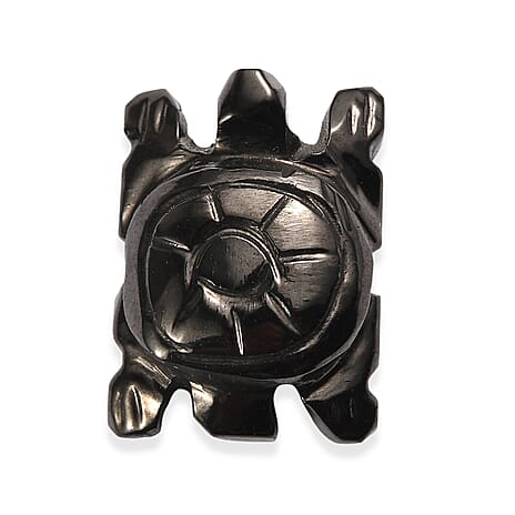 Silver Shungite Turtle Carving 8.03 Ct.