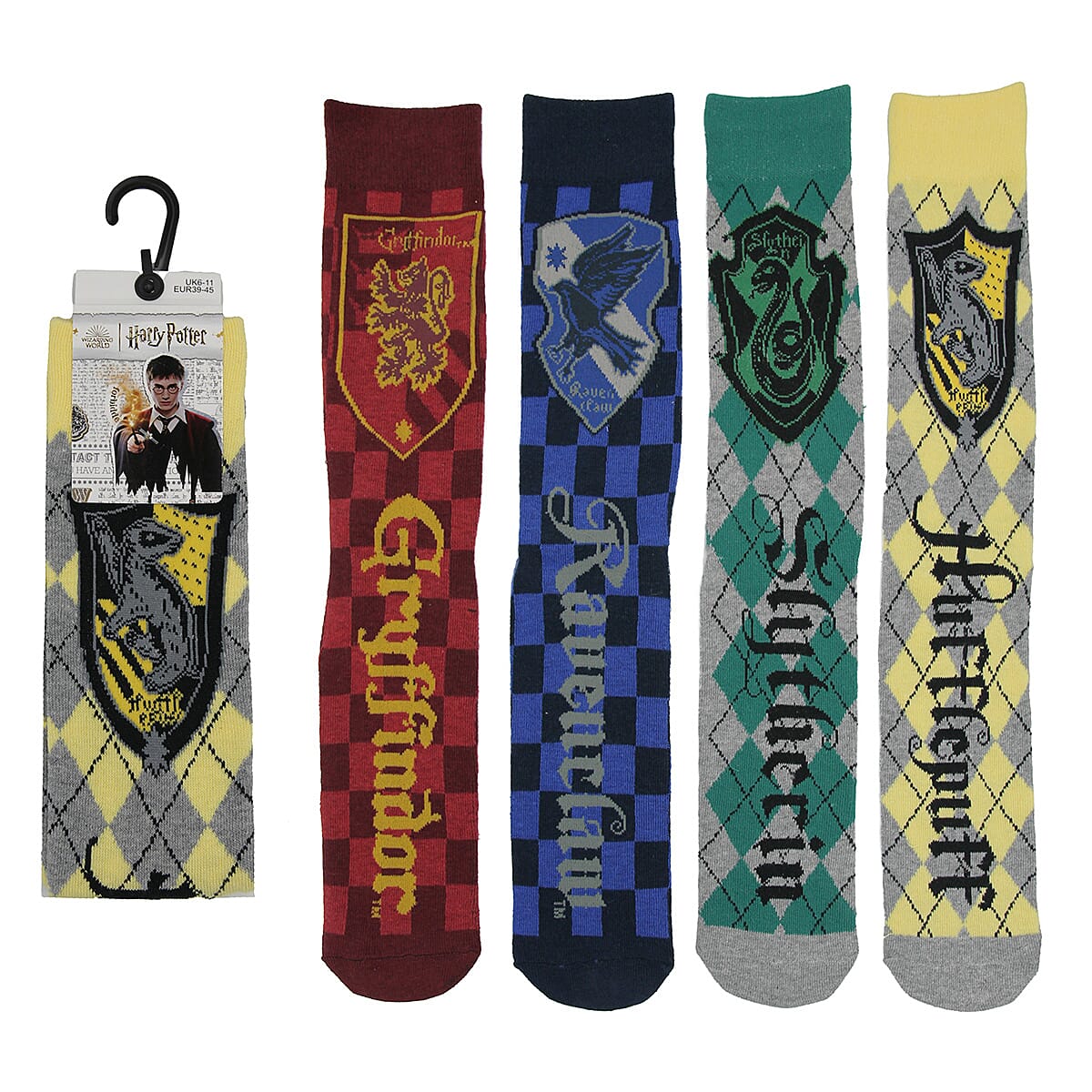 Harry Potter Gryffindor Single Pair Socks (Size 6-11) - Burgundy