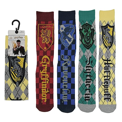 Harry Potter Gryffindor Single Pair Socks (Size 6-11) - Burgundy
