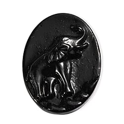 Silver Shungite Horse Carving 29.25 Ct.