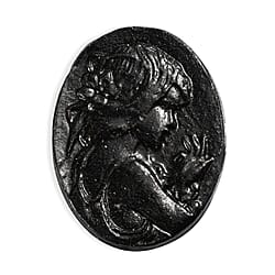 Silver Shungite Horse Carving 29.25 Ct.