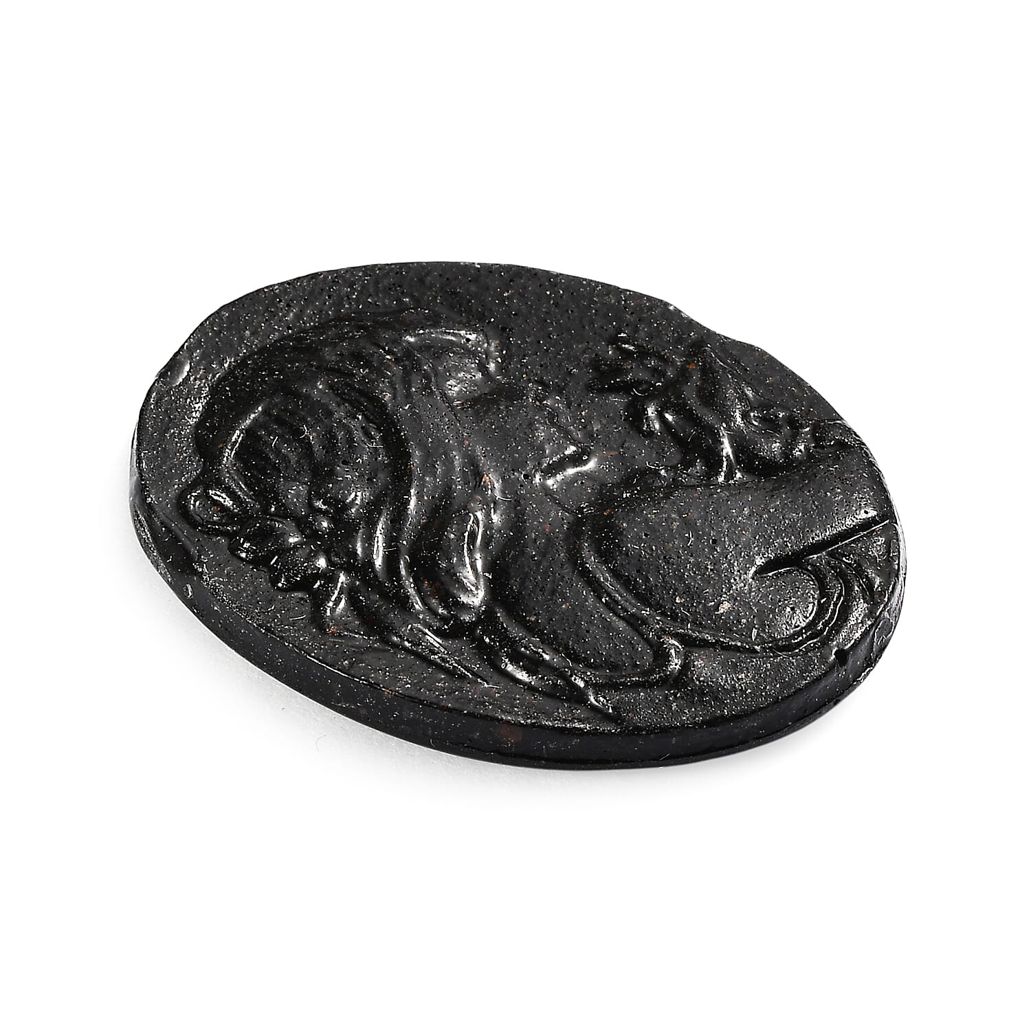 Silver Shungite Lady Carving 13.68 Ct.