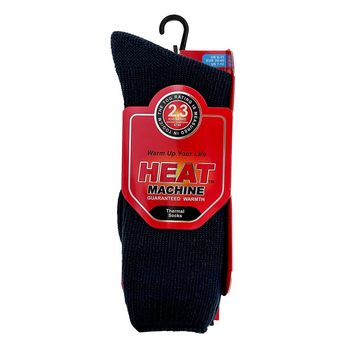 CLOSE OUT DEAL - Thermal Insulated Fleece Black Socks 2.3 Tog Rating