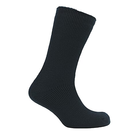 CLOSE OUT DEAL - Thermal Insulated Fleece Black Socks 2.3 Tog Rating