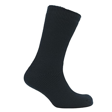 CLOSE OUT DEAL - Thermal Insulated Fleece Black Socks 2.3 Tog Rating
