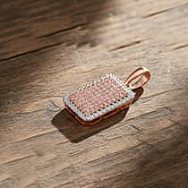 CloseOut Deal -  9K Rose Gold SGL Certified Natural Pink Diamond & White Diamond Pendant 0.51 Ct.
