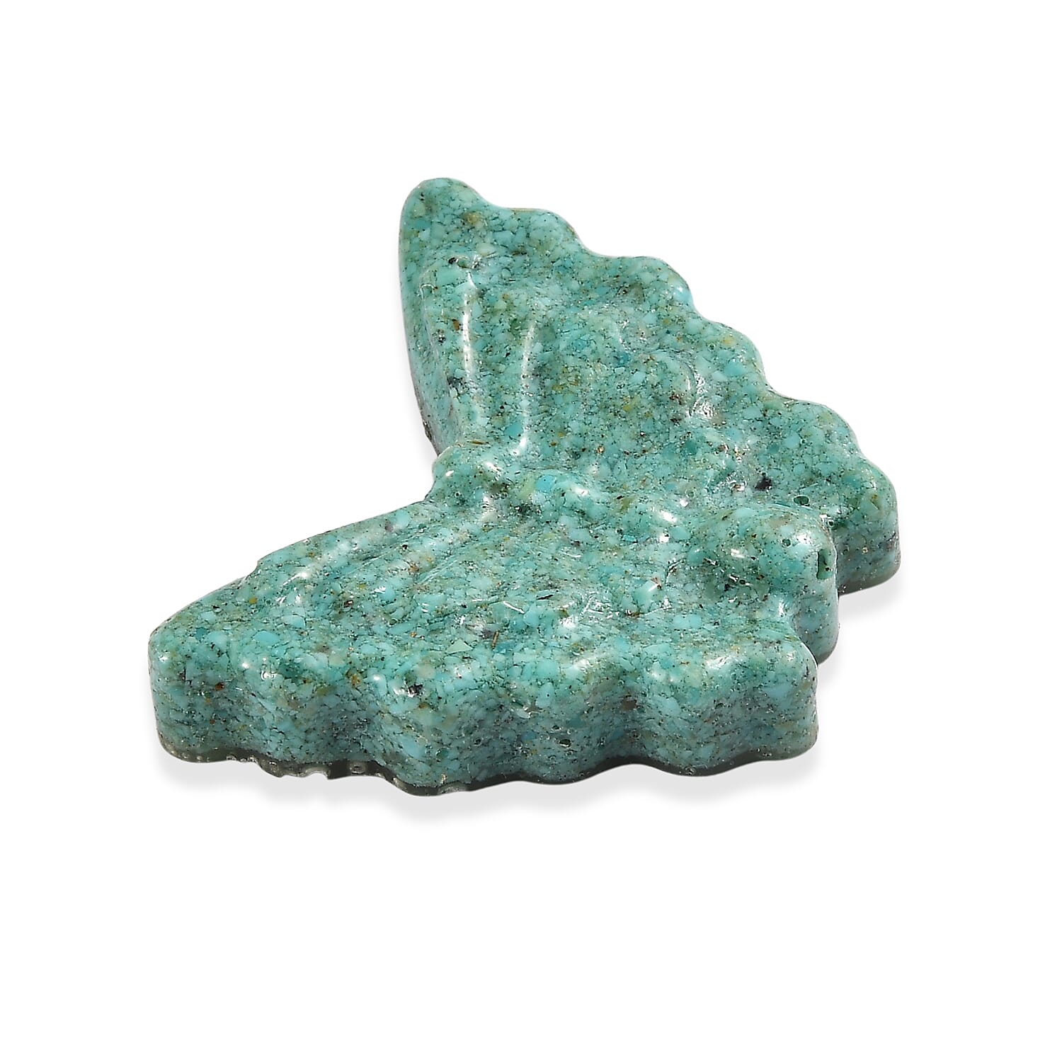 Constituted Amazonite Butterfly Carving 31.54 Ct.