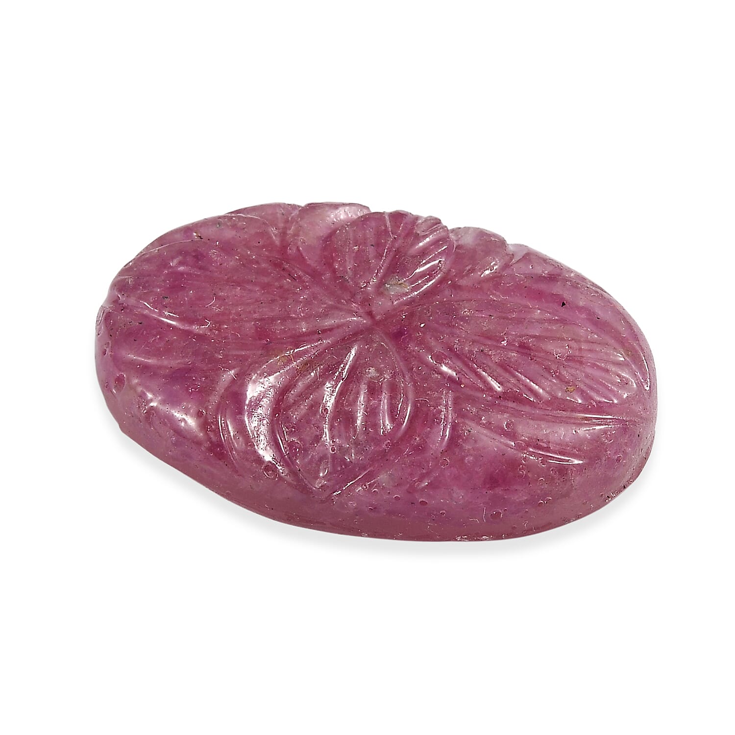 Freshend Ruby Flower Carving 23.28 Ct.