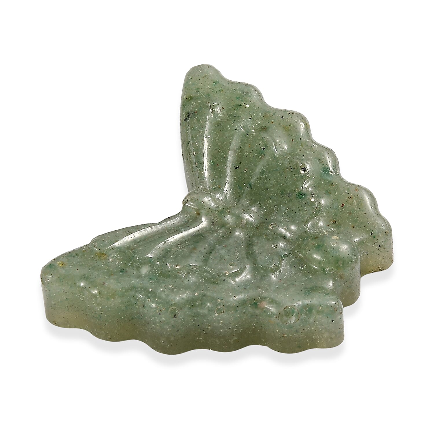 Freshened Green Aventurine Quartz Butterfly Gemstone 34.50 Ct.