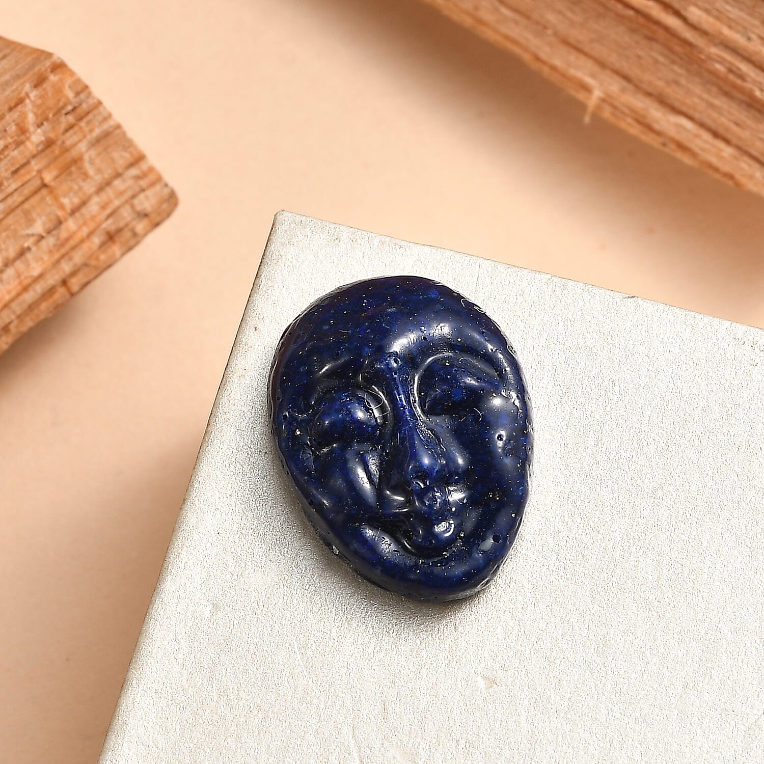 Freshened Lapis Lazuli Mask Gemstone 9.04 Ct