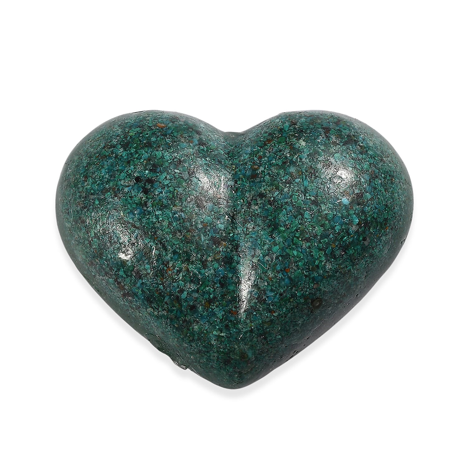 Freshened Malachite Heart Carving 17.52 Ct.