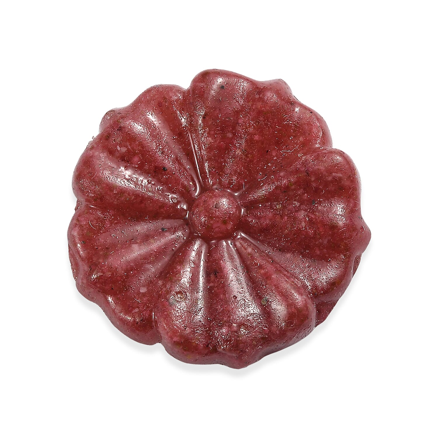 Freshened Thulite Flower Carving 10.01 Ct.