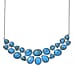 EverTrue Purple Mojave Turquoise Cluster Necklace (Size - 20) with Lobster Clasp  67.90 Ct.