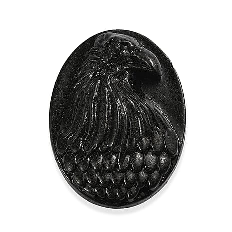 Silver Shungite Eagle Carving 26.73 Ct.