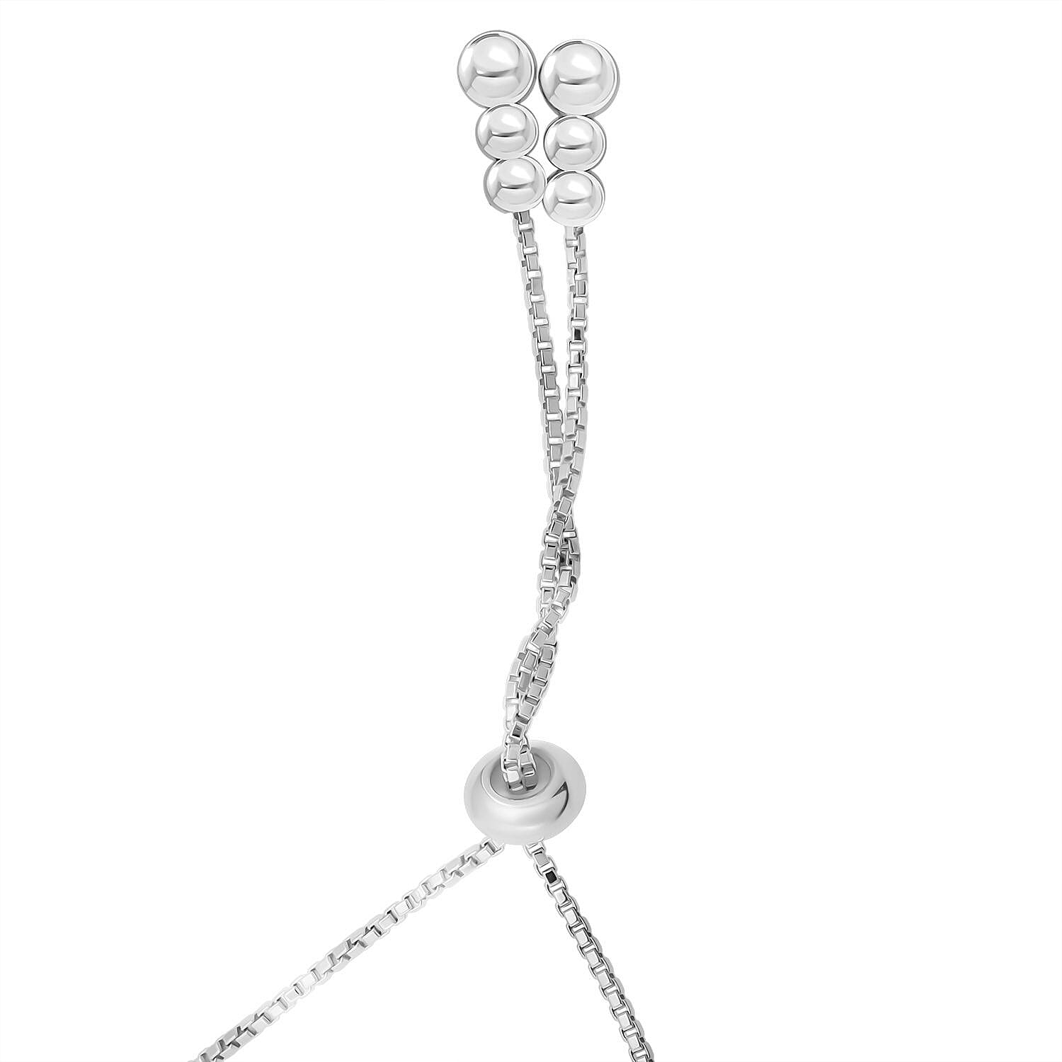 Blue Sapphire Bracelet (Size 6.5 - 8 Adjustable) in Yellow Gold Plated Sterling Silver 7.00 Ct.