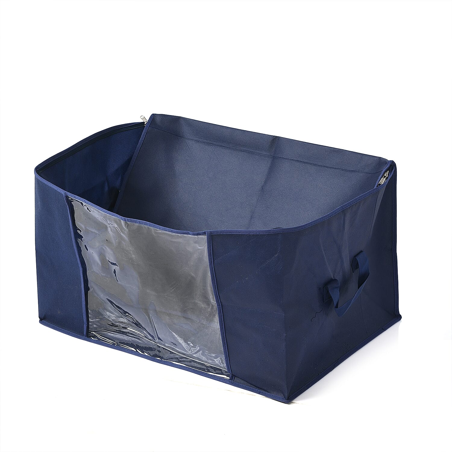 Livmore Set of 5 Non-Woven Fabric Storage Bags with Clear Window (34 x 60 x 42 cm) - Navy
