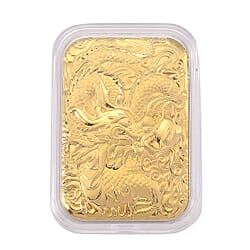 24K Yellow Gold (99.99% Purity) Dragon Embossed Collectable (39.60 x 25.70 MM)
