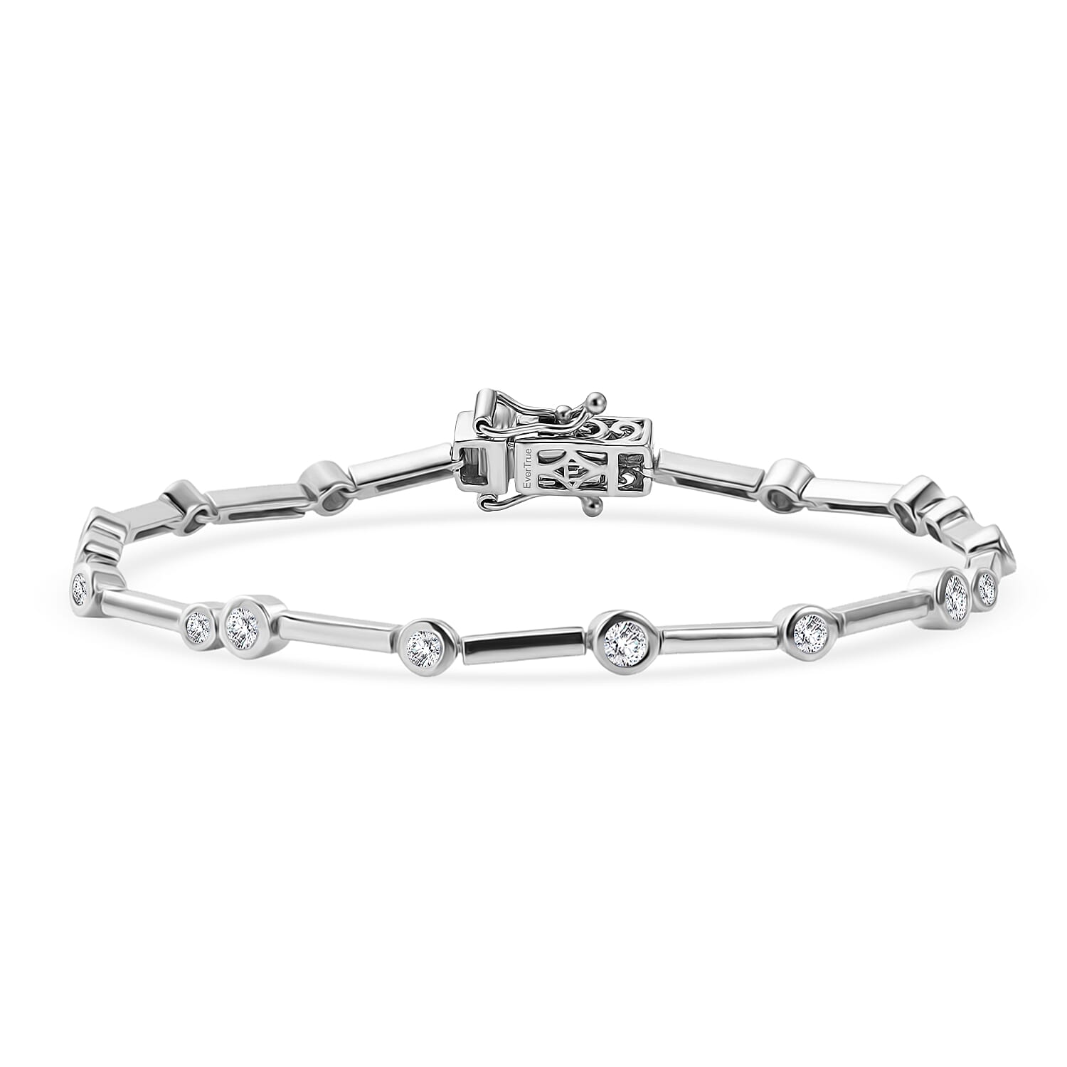 Moissanite Deal - Moissanite Bubble Bracelet (Size - 7.5) with GB Lock Box 1.00 Ct.