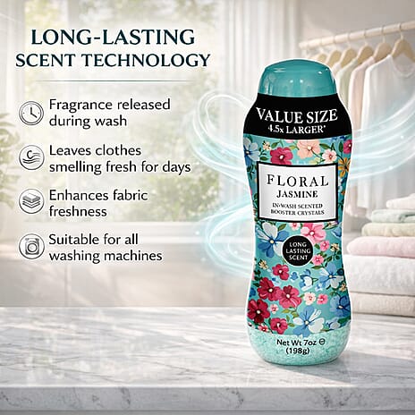 Floral in Wash Scented Booster Crystals  Jasmine- Up to 60-70 Washes (1984g)