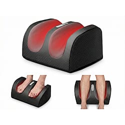 Shiatsu Foot - Calf Massager with Heat - Massage Roller - Black